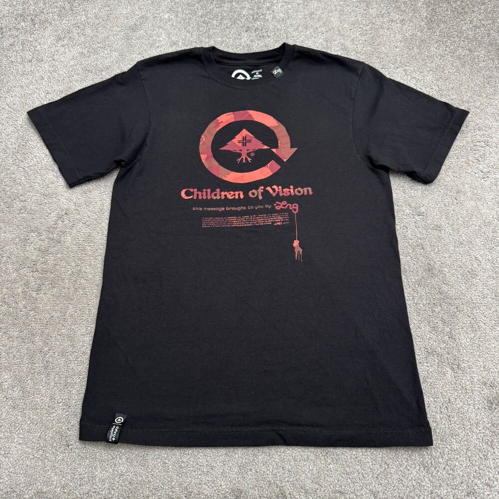 LRG Children Of Vision Graphic T-Shirt Mens Medium Black Lifted Research Group